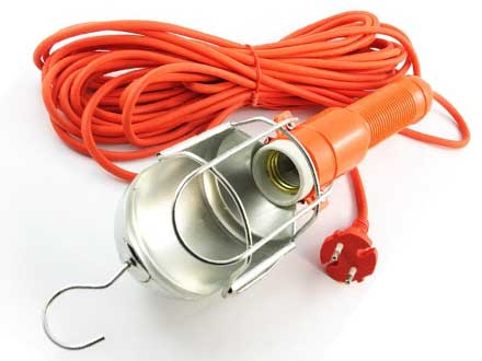 Lampa dílenská montážní s háčkem kabel 10 metrů
