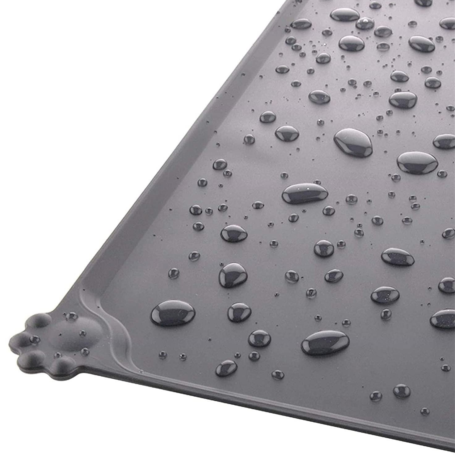 Protiskluzová silikonová podložka pod misky pro mazlíčky černá 