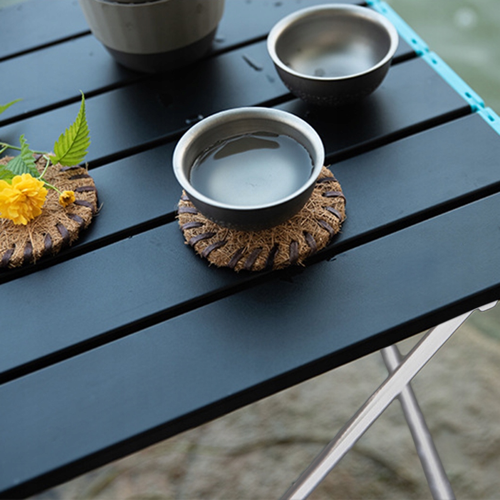 Přenosný zahradní stůl skládací stolek kempingový 68 cm