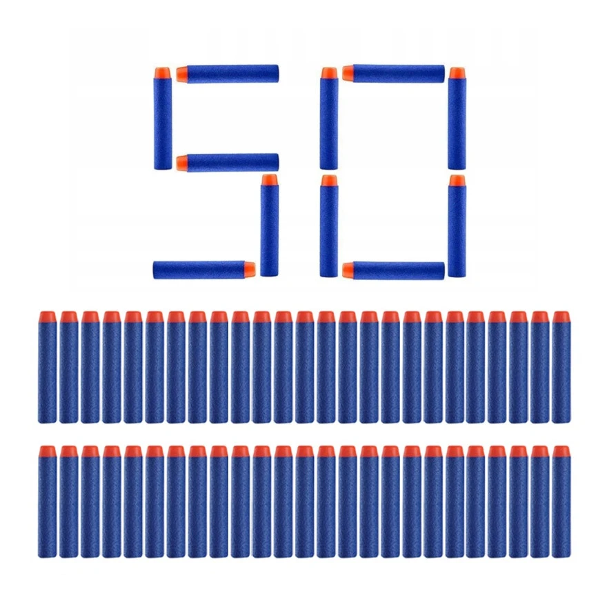 50 kusu náhradní šipky náboje pro Nerf Elite