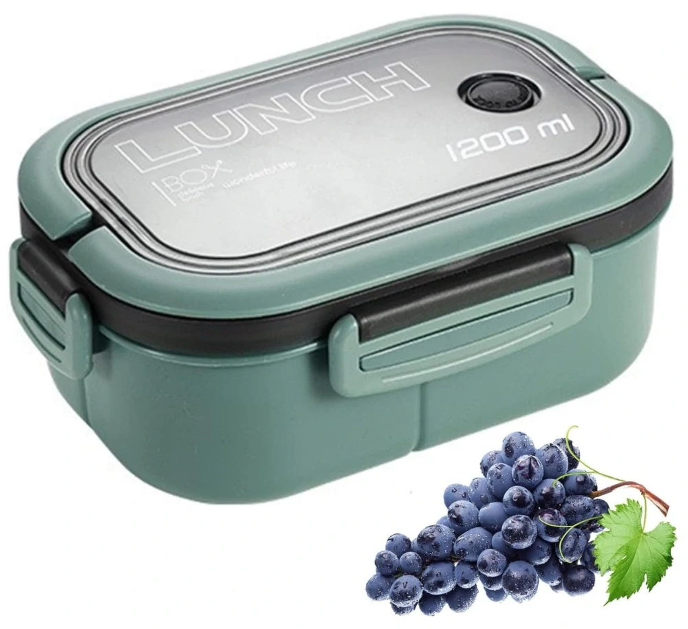 Nosič na jídlo s přihrádkami obědový svačinový box 1200 ml