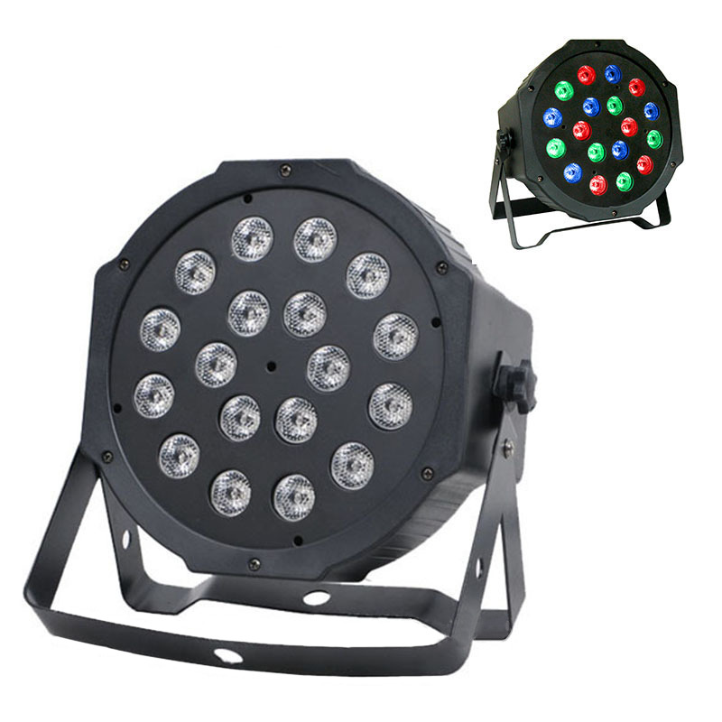 Led disco DJ světlo FLAT PAR LIGHT 18 W RGB lampa