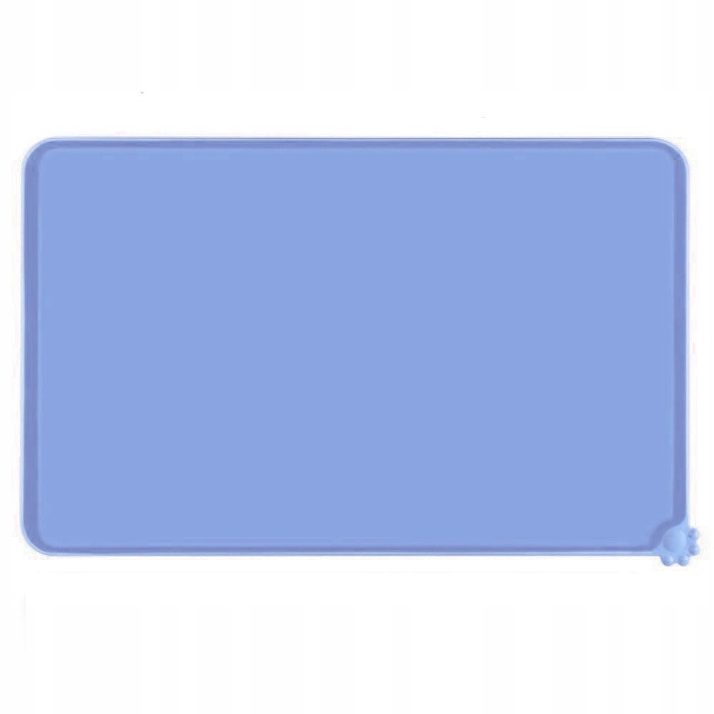 Protiskluzová silikonová podložka pod misky pro mazlíčky modrá