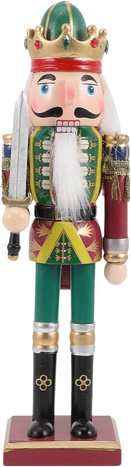 Louskáček dřevěná vánoční figurka krále s mečem
