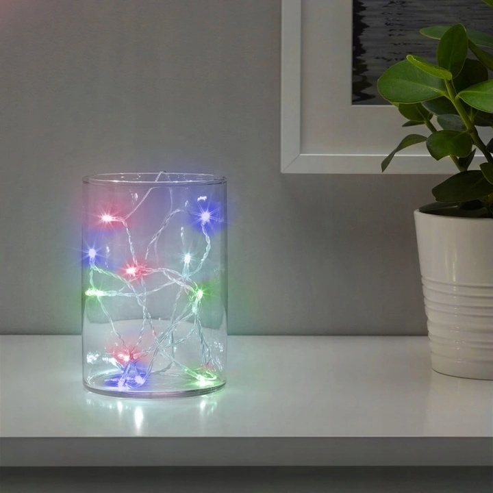 Řetěz na baterie 10 LED rampouch lampičky