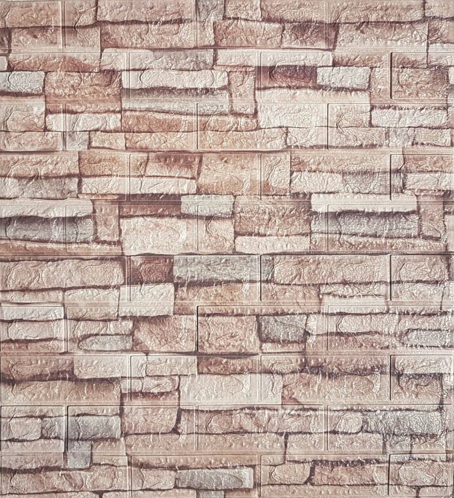 Samolepící tapeta panel 3D na zeď pěnová imitace cihla kámen 10 kusu