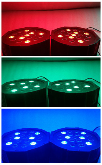 Led disco DJ světlo FLAT PAR LIGHT 18 W RGB lampa