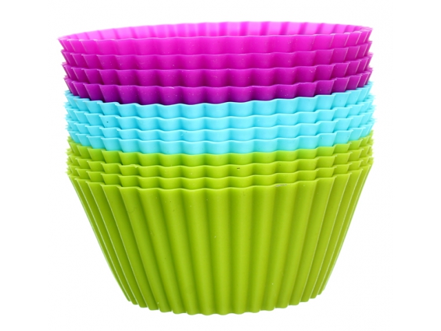 Forma na muffiny + 12 silikonových košíků 