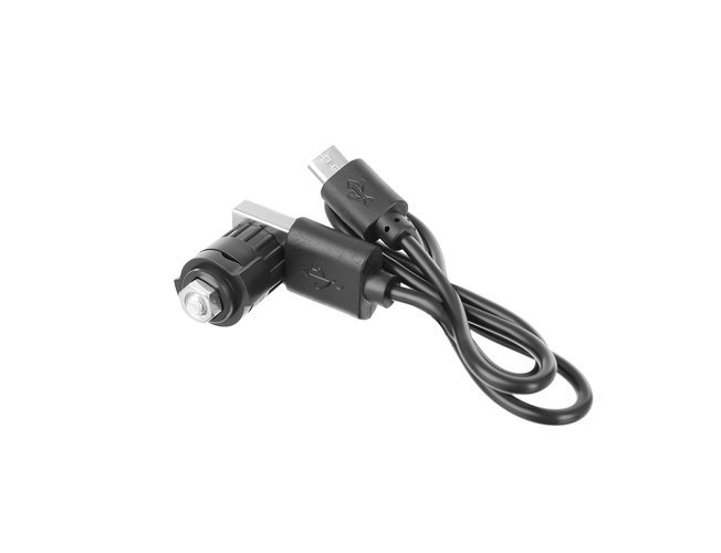 Vodeodolné LED svetlo na bicykel USB tachometer el.zvonek 150dB