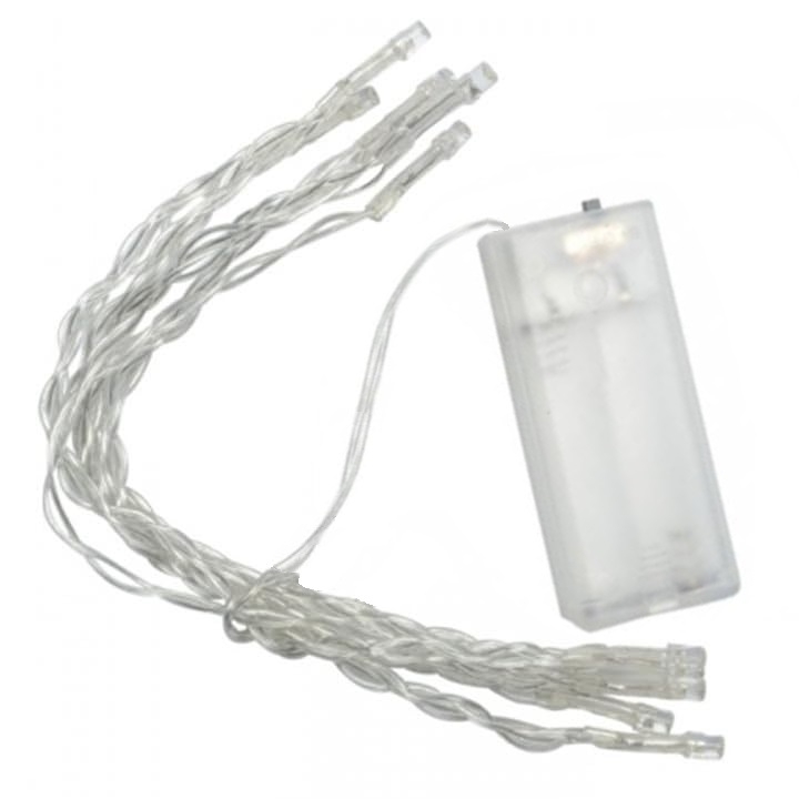 Řetěz na baterie 10 LED rampouch lampičky
