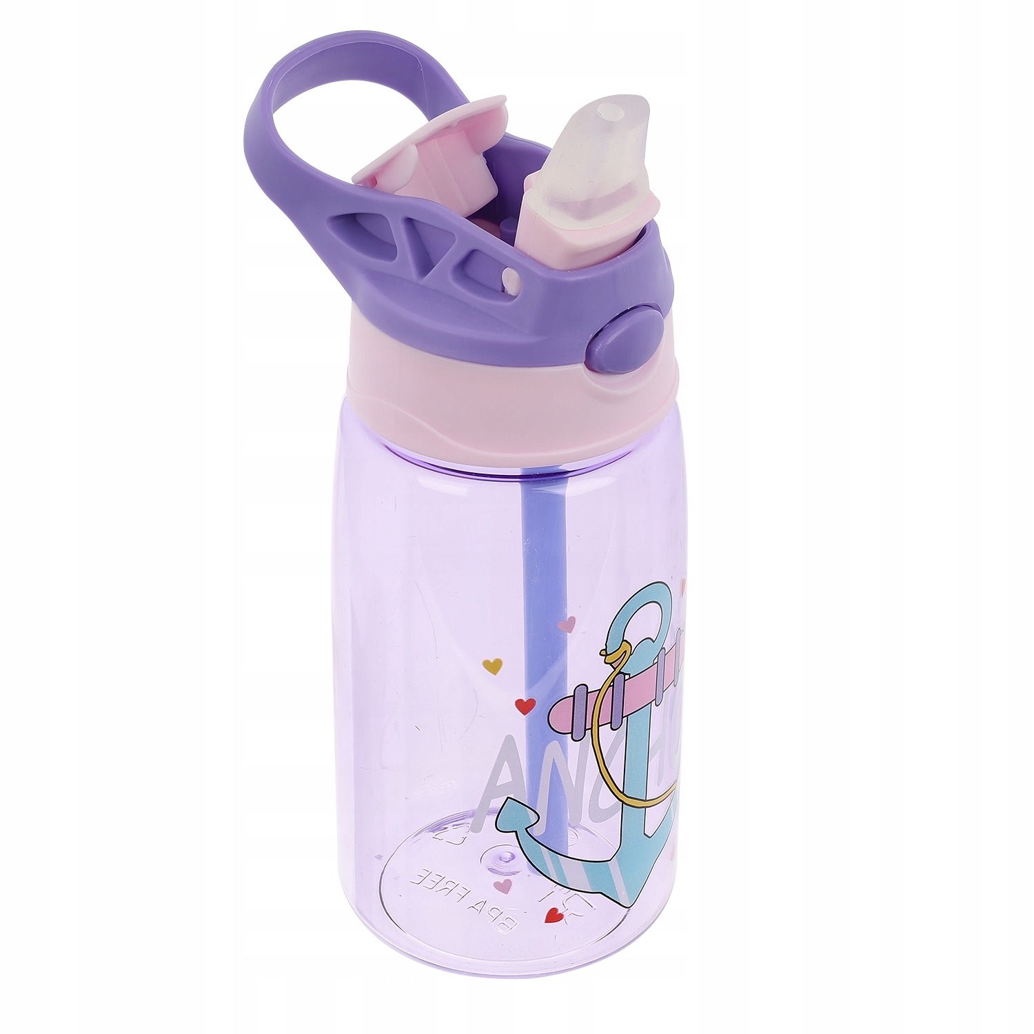 Dětská láhev na vodu 480 ml s brčkem pro děti