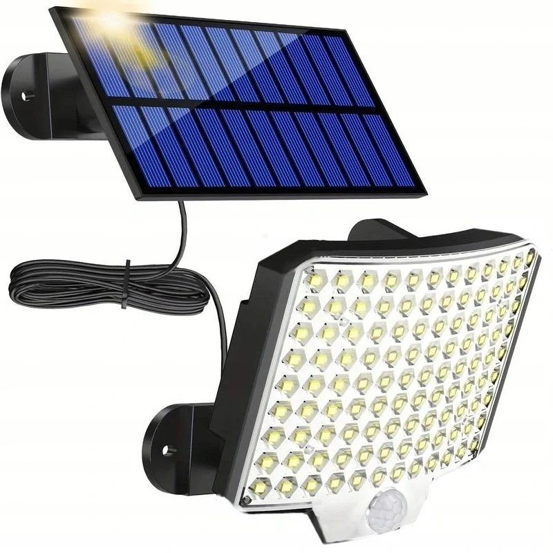 Solární venkovní 108 LED osvětlení pohybový senzor vodotěsní