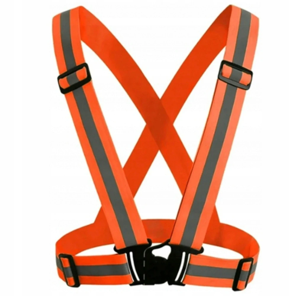 Reflexní šle popruhy kšandy oranžové