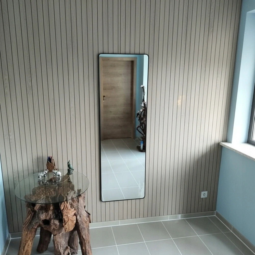 Samolepicí 3D tapeta lamely imitace dřeva dekorativní obklad na stěnu 60 × 300 cm
