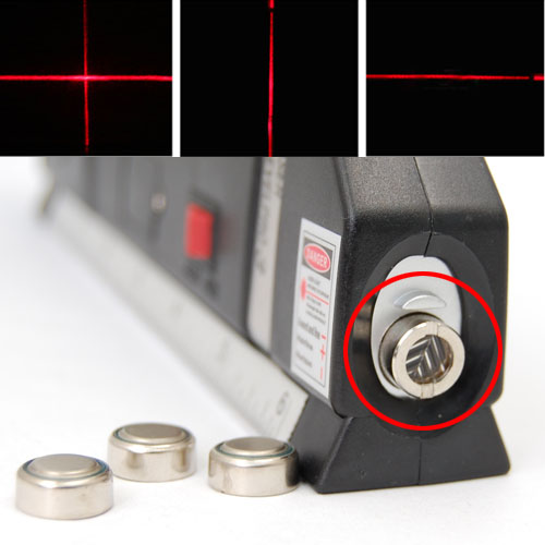 Praktická laserová vodováha se svinovacím metrem