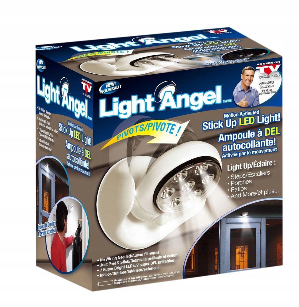 Bezdrátová lampa s čidlem pohybu 7 LED