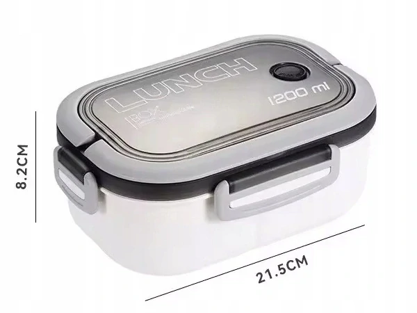 Nosič na jídlo s přihrádkami obědový svačinový box 1200 ml