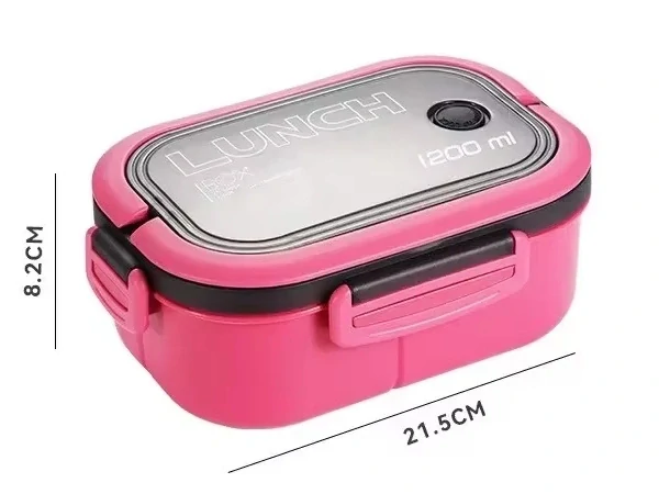 Nosič na jídlo s přihrádkami obědový svačinový box 1200 ml