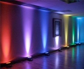 Led disco DJ světlo FLAT PAR LIGHT 18 W RGB lampa
