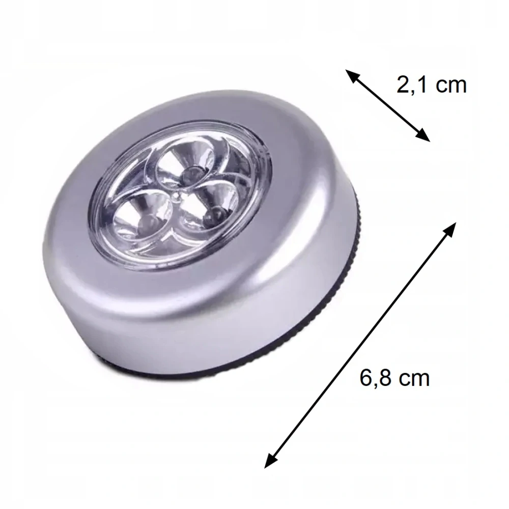 Bodová samolepící svítilna 3 led lampa lampička