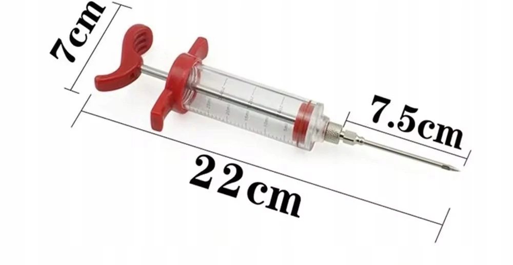 Masový injektor 30ml stříkačka na maso, šunku a uzeniny + jehla