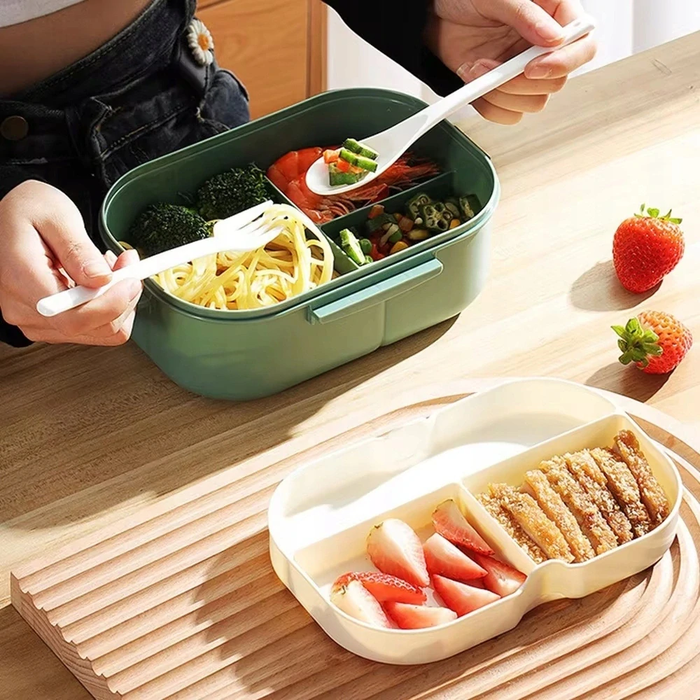 Nosič na jídlo s přihrádkami obědový svačinový box 1200 ml