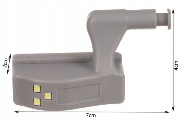 Světlo do skříně 3 LED + baterie