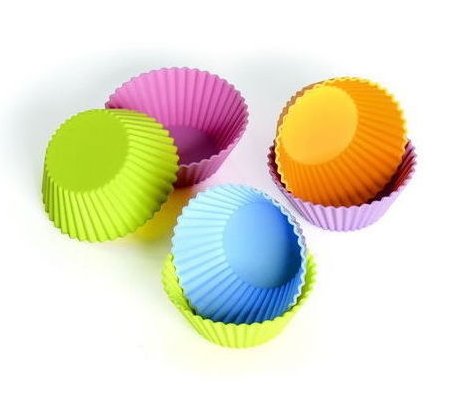 6 x silikonové košíčky pečení muffinů košíky forma