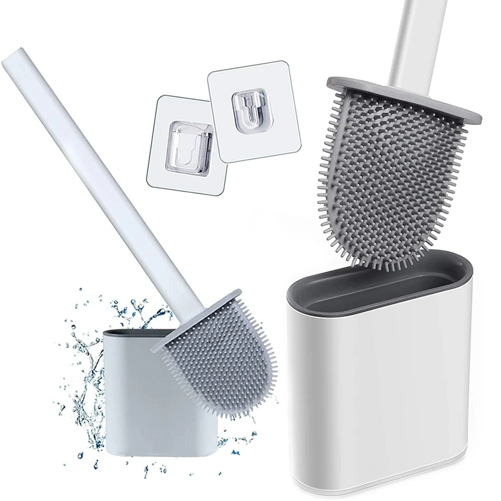 Silikonový kartáč na WC flexibilní antibakteriální štětka