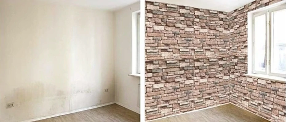 Samolepící tapeta panel 3D na zeď pěnová imitace cihla kámen 10 kusu