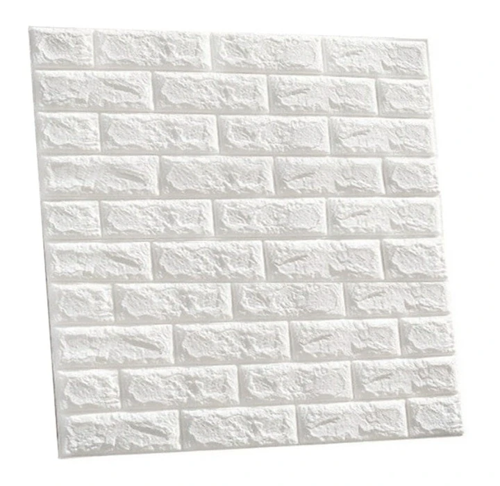 Tapeta samolepící pěnová 3D bílá cihla