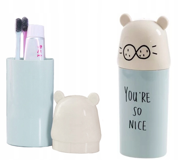 Přenosné cestovní pouzdro na zubní pastu a kartáček