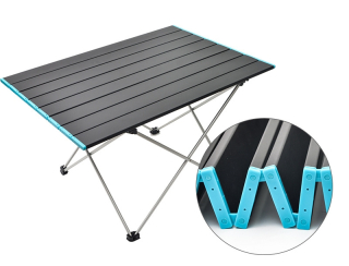 Přenosný zahradní stůl skládací stolek kempingový 68 cm